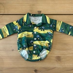John Deere 0-3 month bubble onesie